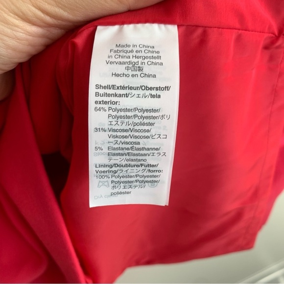 J. Crew Red Square Neck Knee Length Sleeveless Dress - Picture 6 of 9